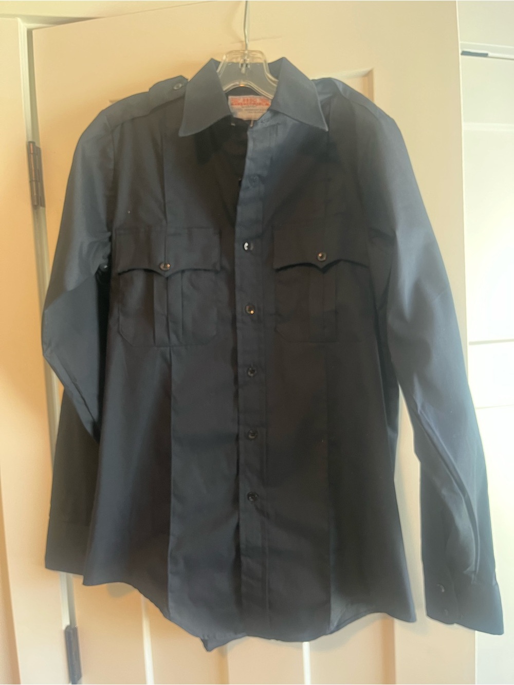 Martins 9950 Mardac Poplin Men's Dark Navy Button-Up Utility Shirt